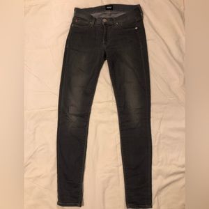 Hudson grey jeans Krista Super Skinny sz 26